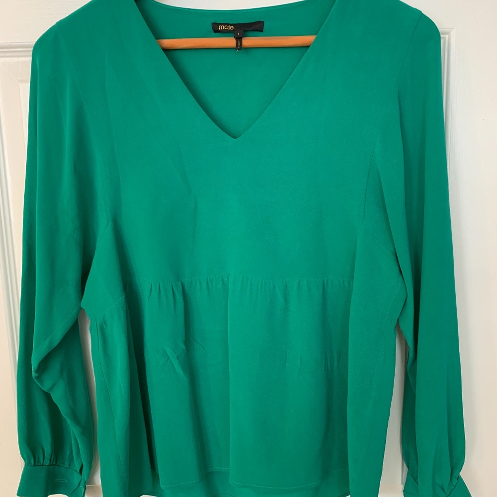 100% SILK maje blouse